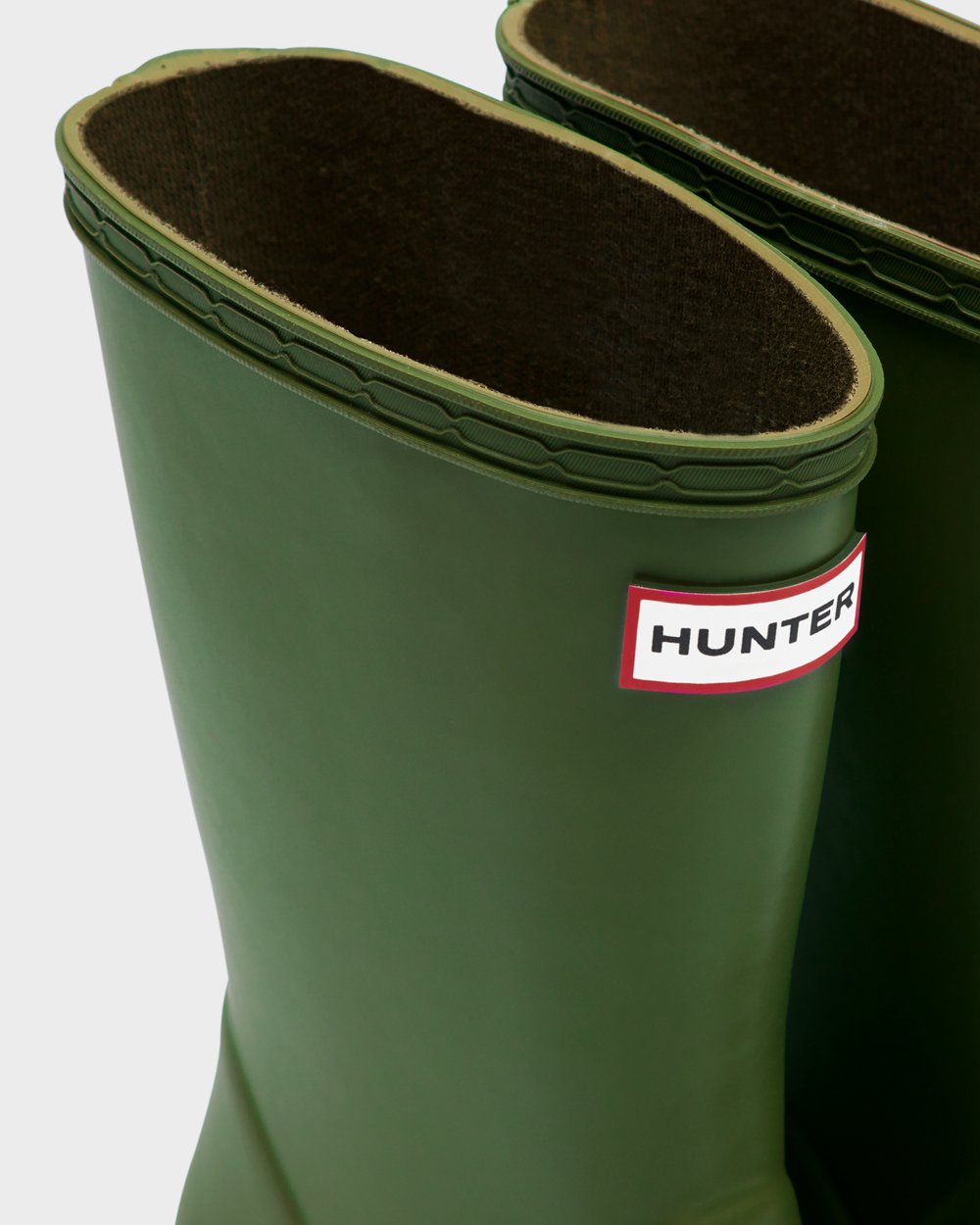 Botas de Lluvia Hunter Niños - Original First Classic - Verdes - UMPRGTY-63